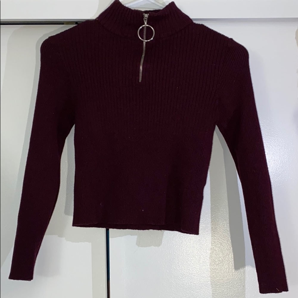 Cropped Quarter Zip